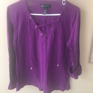INC International Concepts Purple Top